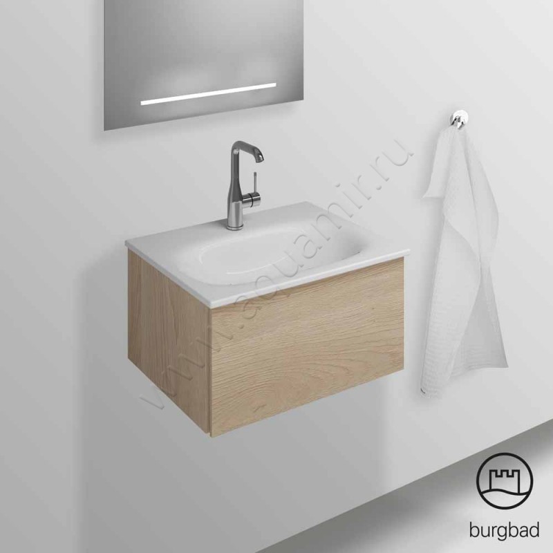 Тумба под раковину Burgbad Essence WWIJ05TF3872 в интерьере