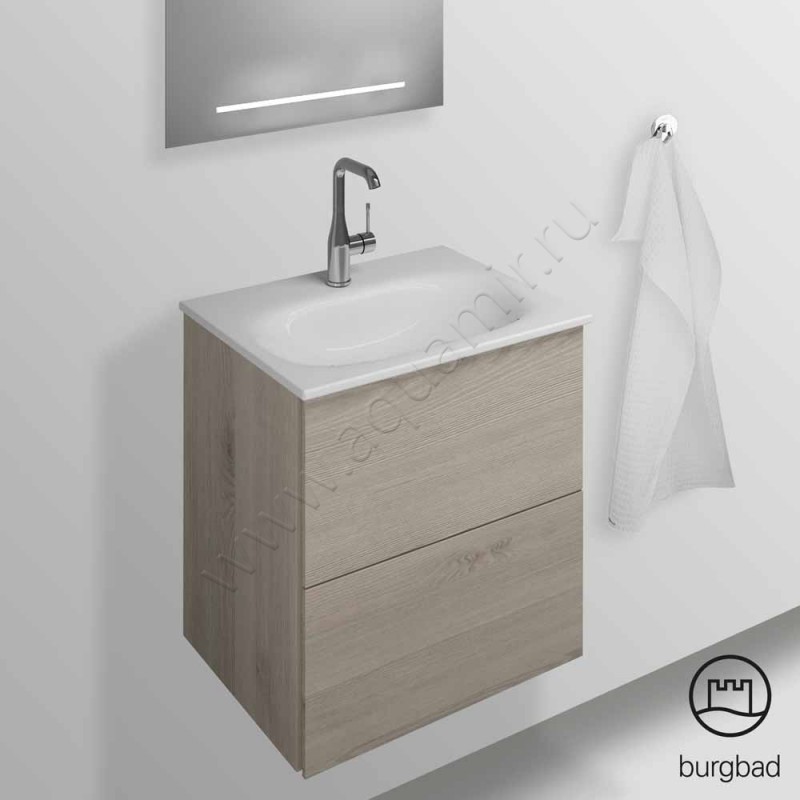 Тумба под раковину Burgbad Essence WWIK05TF3874 в интерьере