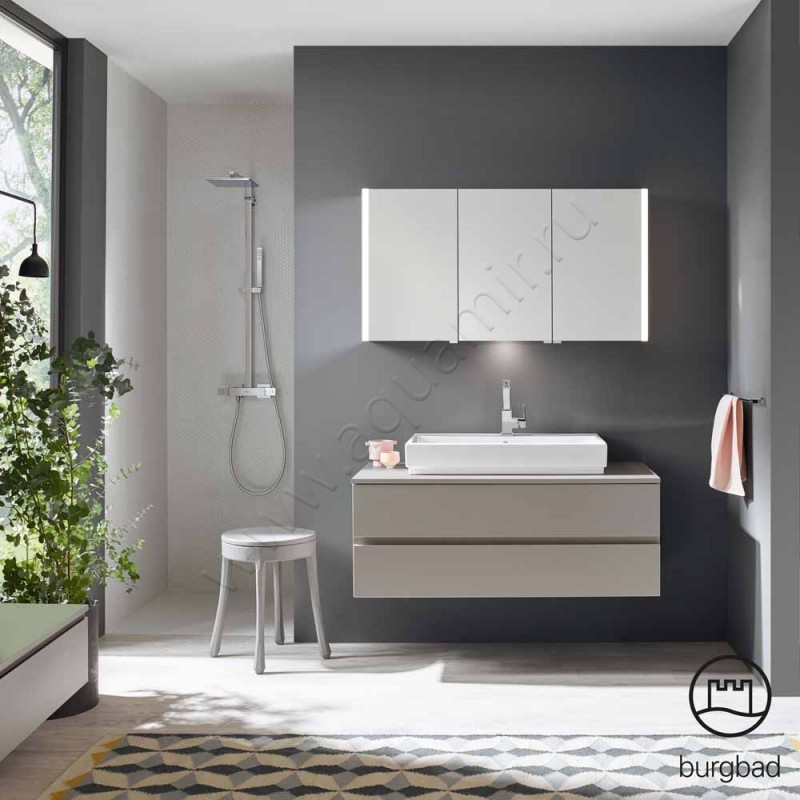 Тумба под раковину Burgbad Cube WWGP120F3803 в интерьере