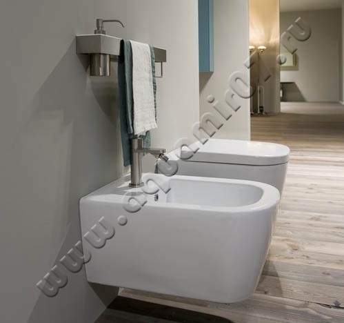 Биде подвесное Antonio Lupi KOMODO KOMODO2 в интерьере