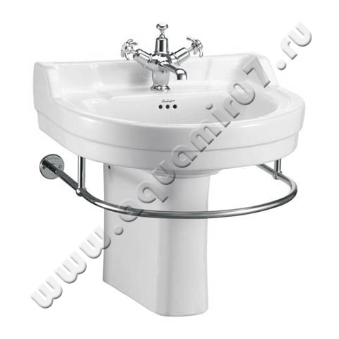 Раковина для пьедестала Burlington Edwardian 56 см B61TH в интерьере