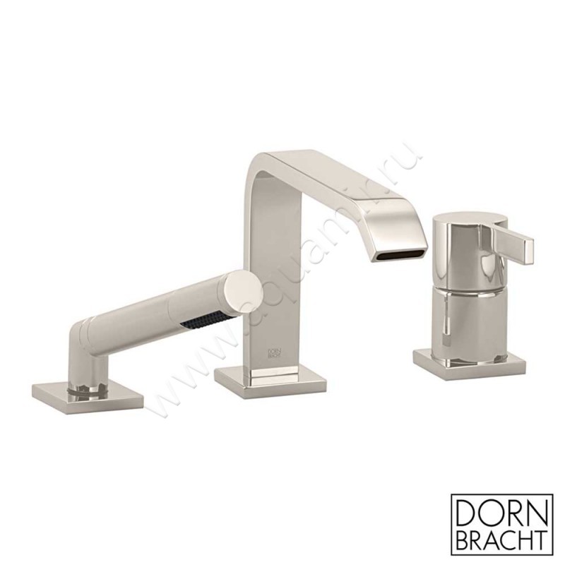 Смеситель для ванны Dornbracht IMO брашированная платина 2741267006 в интерьере
