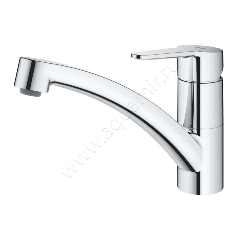 Однорычажный смеситель для кухни Grohe BauEco хром 31680000 в интерьере