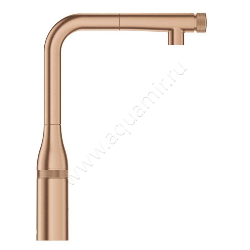 Однорычажный смеситель для кухни Grohe Essence медь матовый 31615DL0 в интерьере