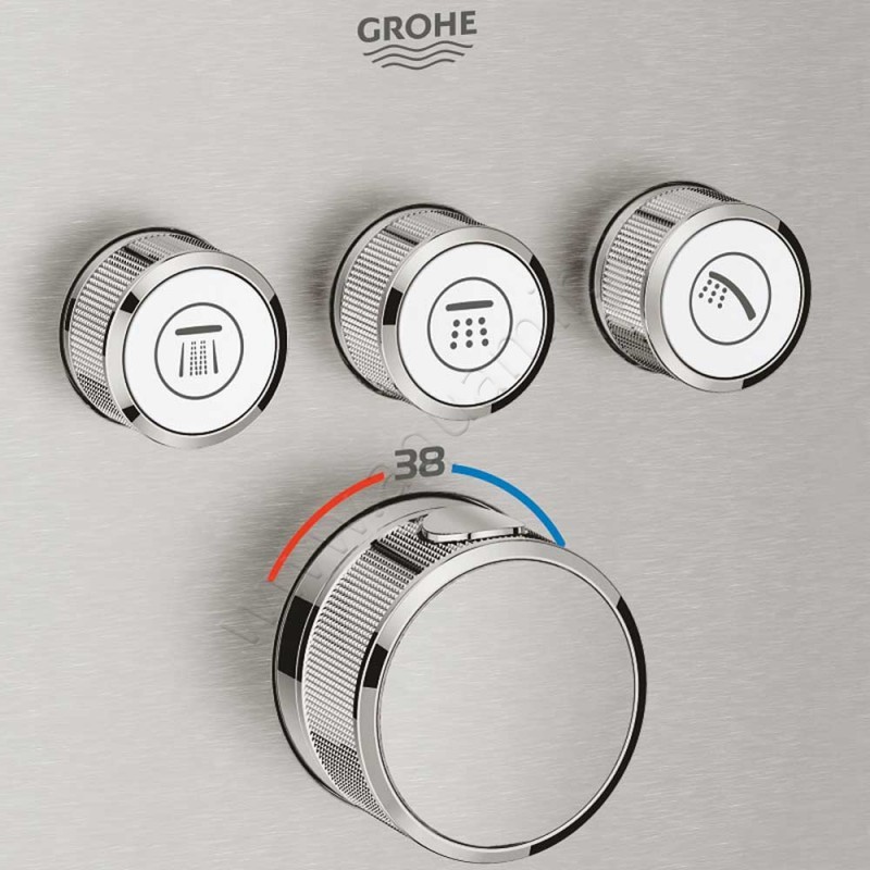 Термостатический смеситель для ванны/душа Grohe Grohtherm SmartControl 29126DC0 в интерьере