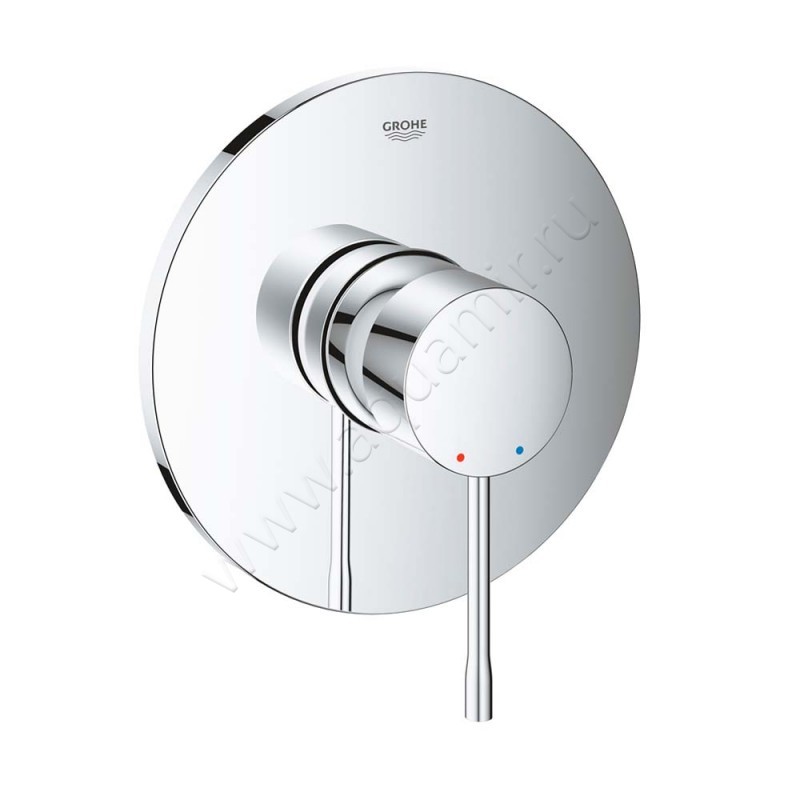 Однорычажный смеситель для душа Grohe Essence хром 24057001 в интерьере