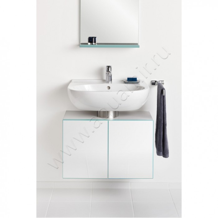 Рукомойник подвесной Villeroy & Boch O.novo 55 см, фарфор, белый глянец/white alpin 51605501 в интерьере