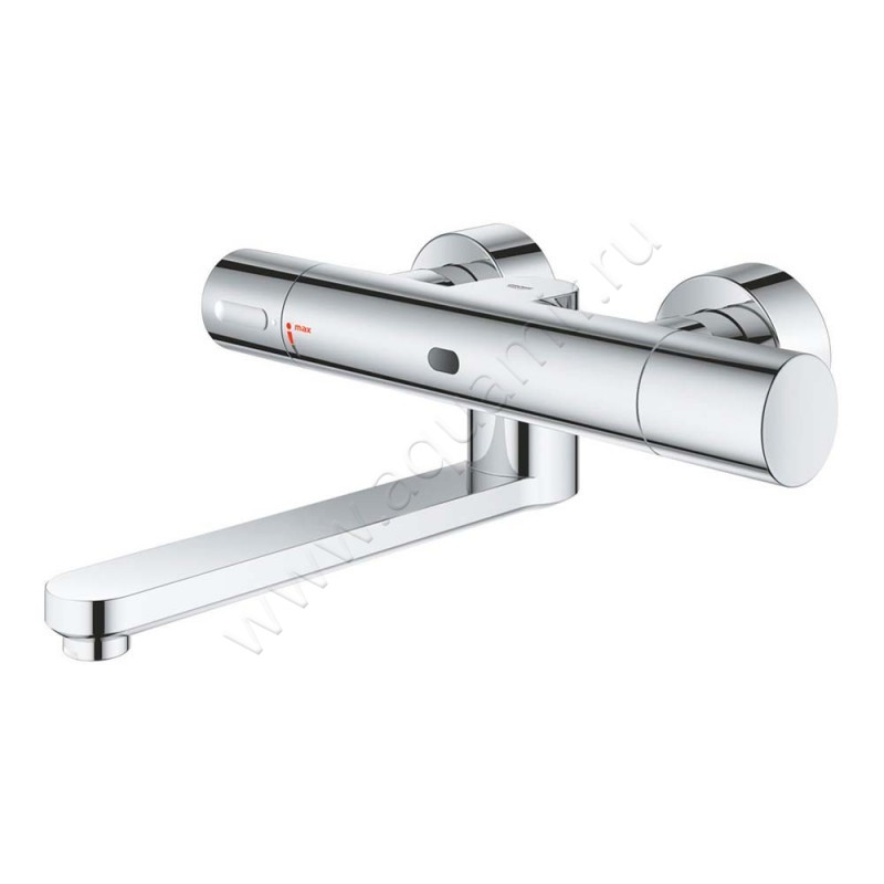 Смеситель для раковины Grohe Eurosmart CE с длинным изливом 36454000 в интерьере