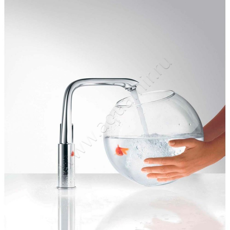 Смеситель для раковины Hansgrohe Metris хром 31087000 в интерьере