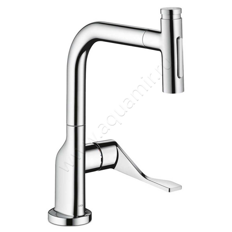 Однорычажный смеситель для кухни Hansgrohe Axor Citterio 39862000 в интерьере