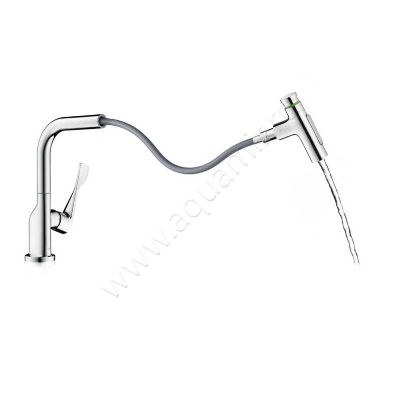 Однорычажный смеситель для кухни Hansgrohe Axor Citterio 39862000 в интерьере