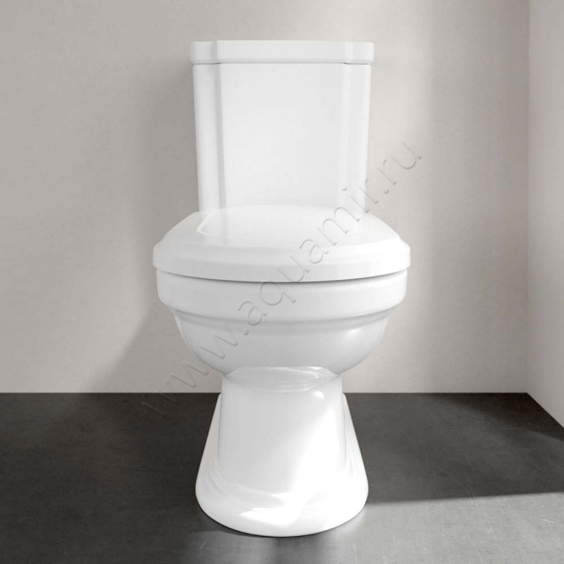 Унитаз напольный Villeroy & Boch HOMMAGE 72,5 см, белый, с покрытием ceramicplus 666210R1 в интерьере