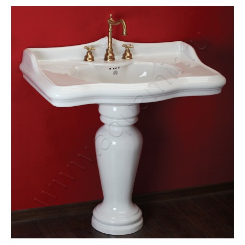 Раковина подвесная Migliore Impero 90 см MLIMP25390BI в интерьере