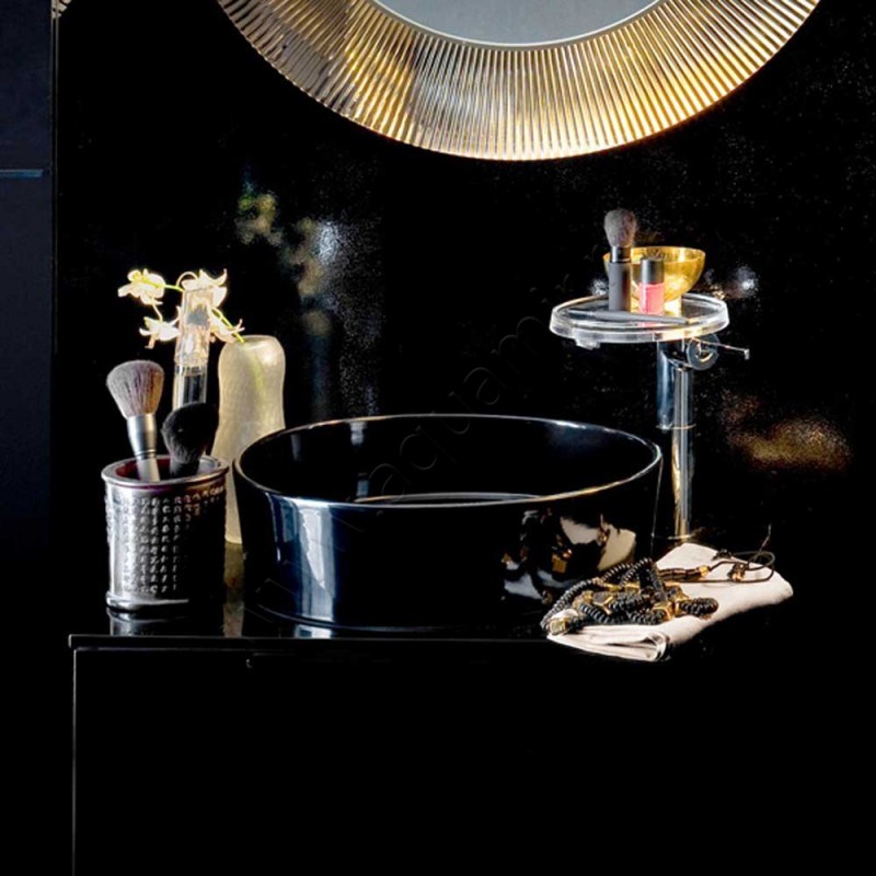 Смеситель для раковины Kartell by Laufen прозрачный/хром 3113380041101 в интерьере