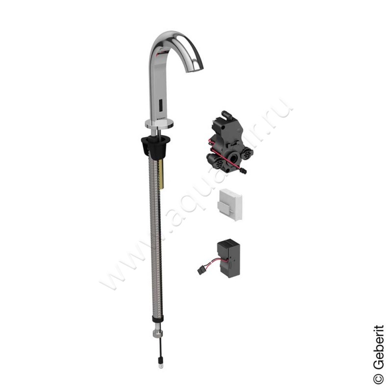 Смеситель для раковины Geberit Piave сенсорный 116181211 в интерьере