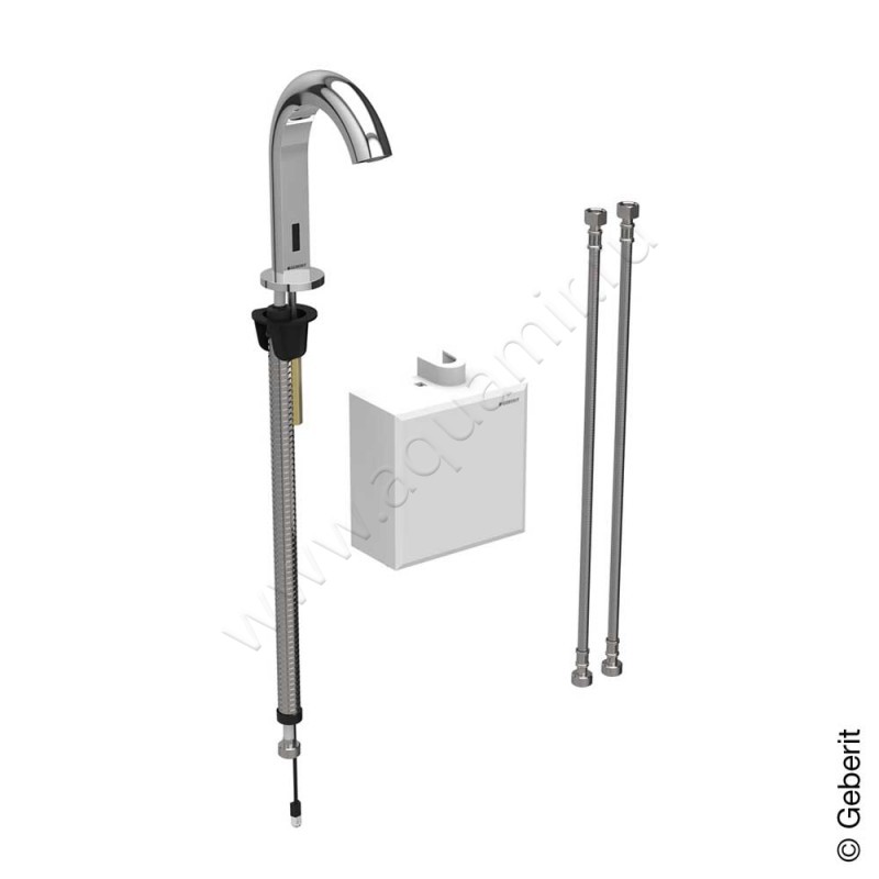 Смеситель для раковины Geberit Piave сенсорный 116164211 в интерьере