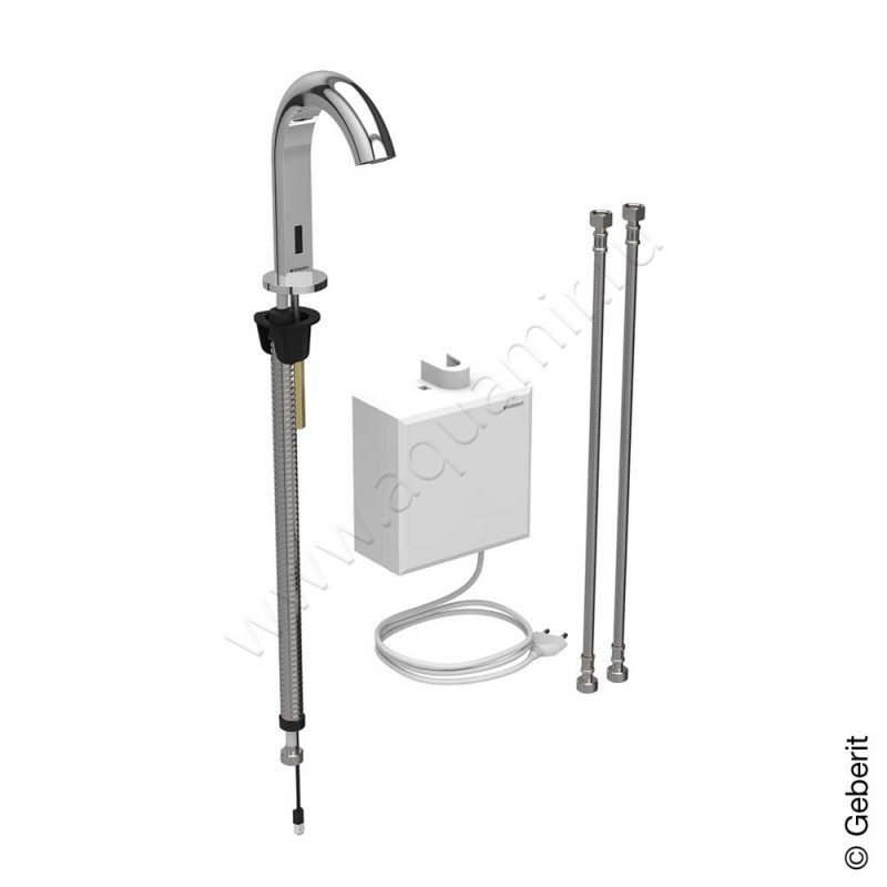 Смеситель для раковины Geberit Piave сенсорный 116162211 в интерьере