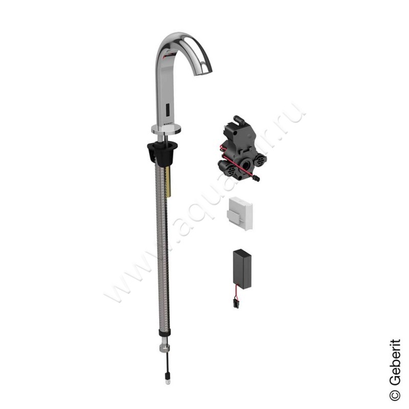 Смеситель для раковины Geberit Piave сенсорный 116184211 в интерьере