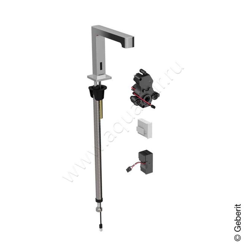 Смеситель для раковины Geberit Brenta сенсорный 116192211 в интерьере
