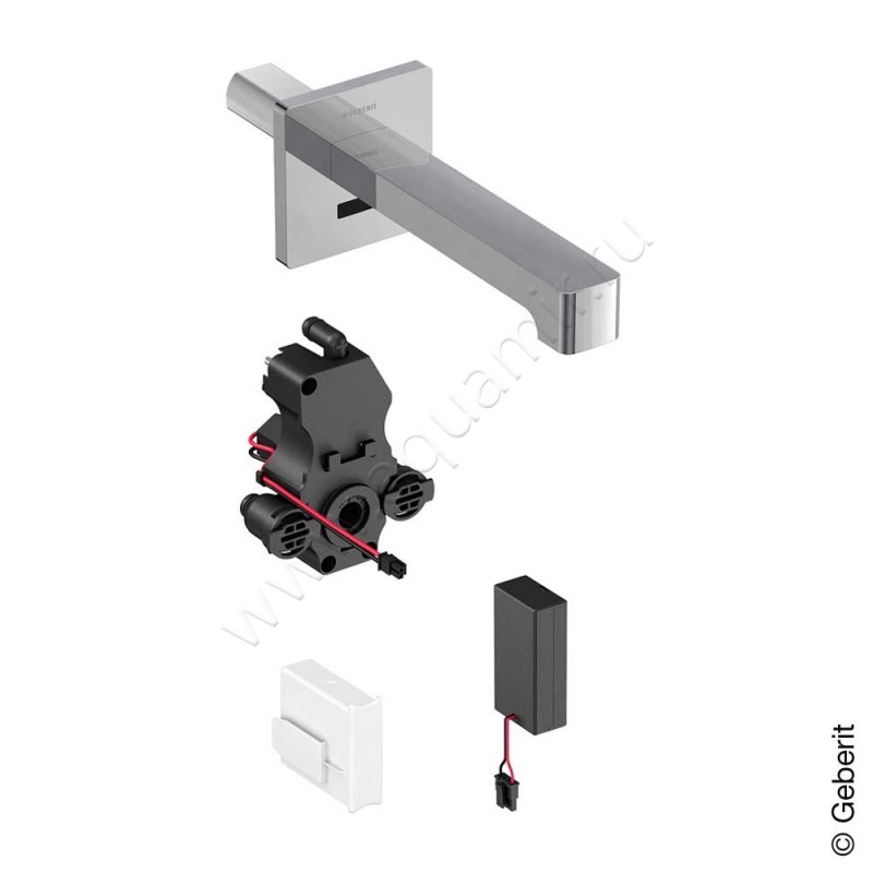 Смеситель для раковины Geberit Brenta сенсорный 116274211 в интерьере