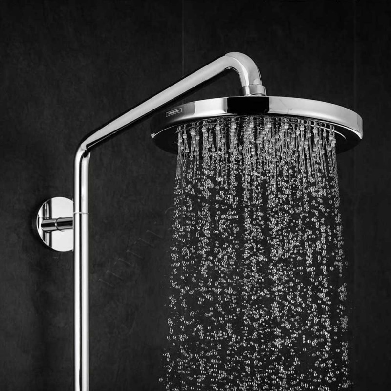 Душевая стойка с термостатом Hansgrohe Croma 27188000 в интерьере