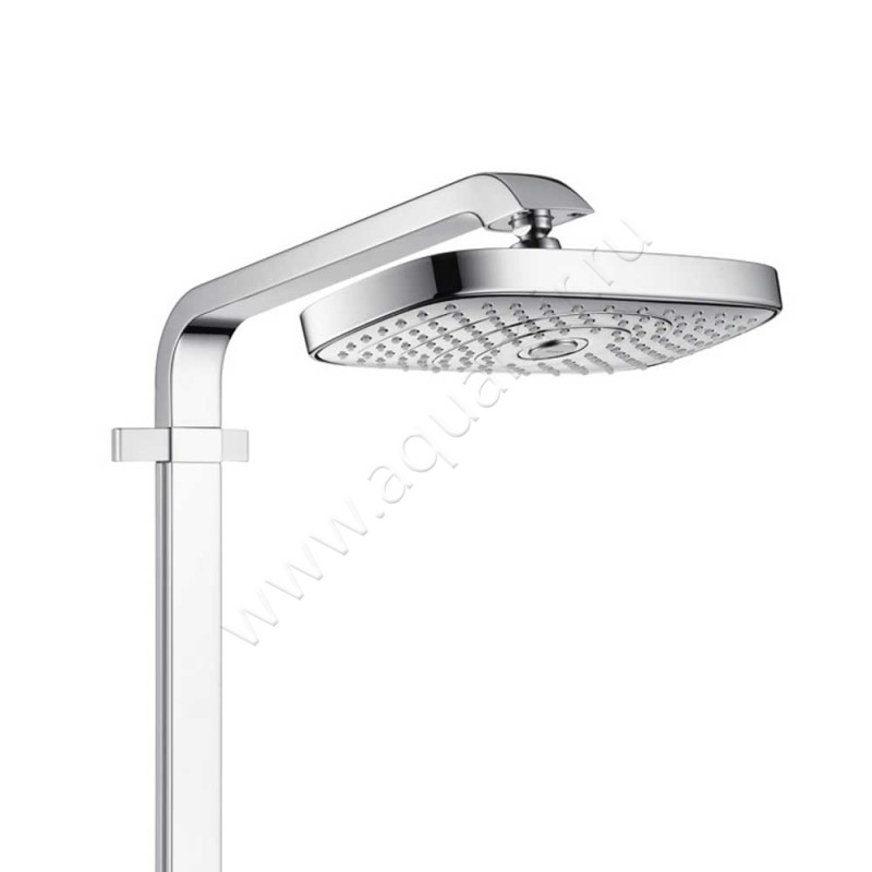 Термостатическая душевая стойка Hansgrohe Raindance Select E 27283000 в интерьере