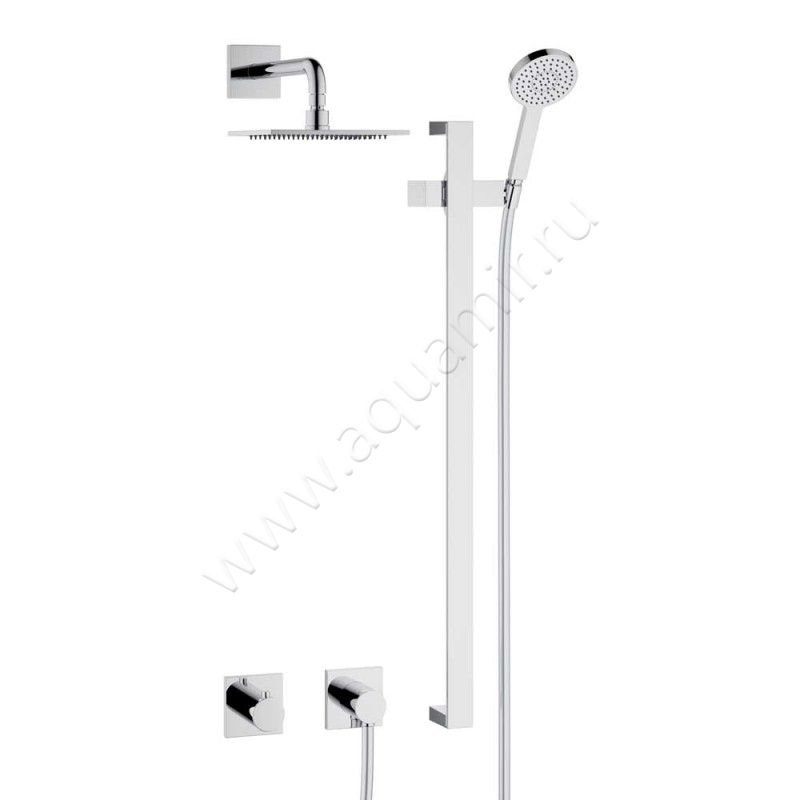 Душевой набор с термостатом Keuco IXMO 59605010002 в интерьере