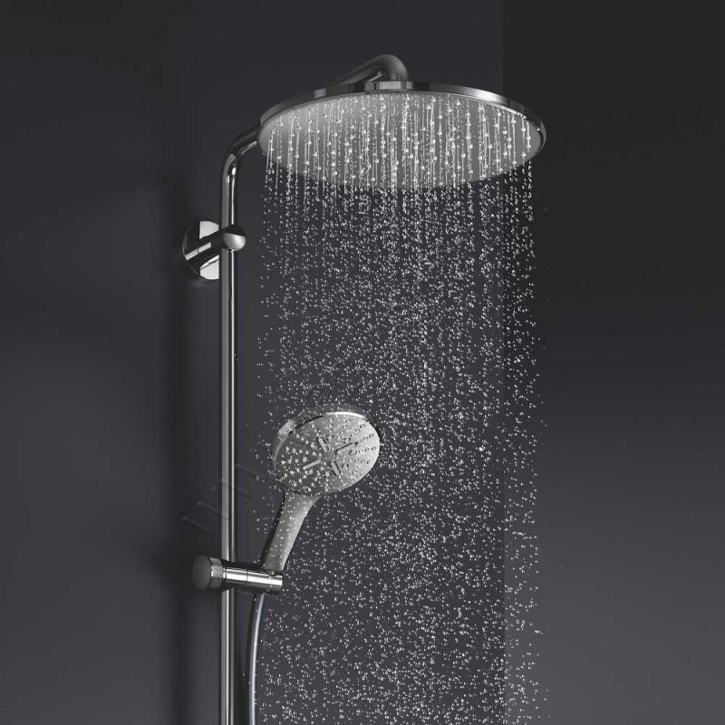 Термостатическая душевая стойка Grohe Rainshower SmartActive 26657000 в интерьере
