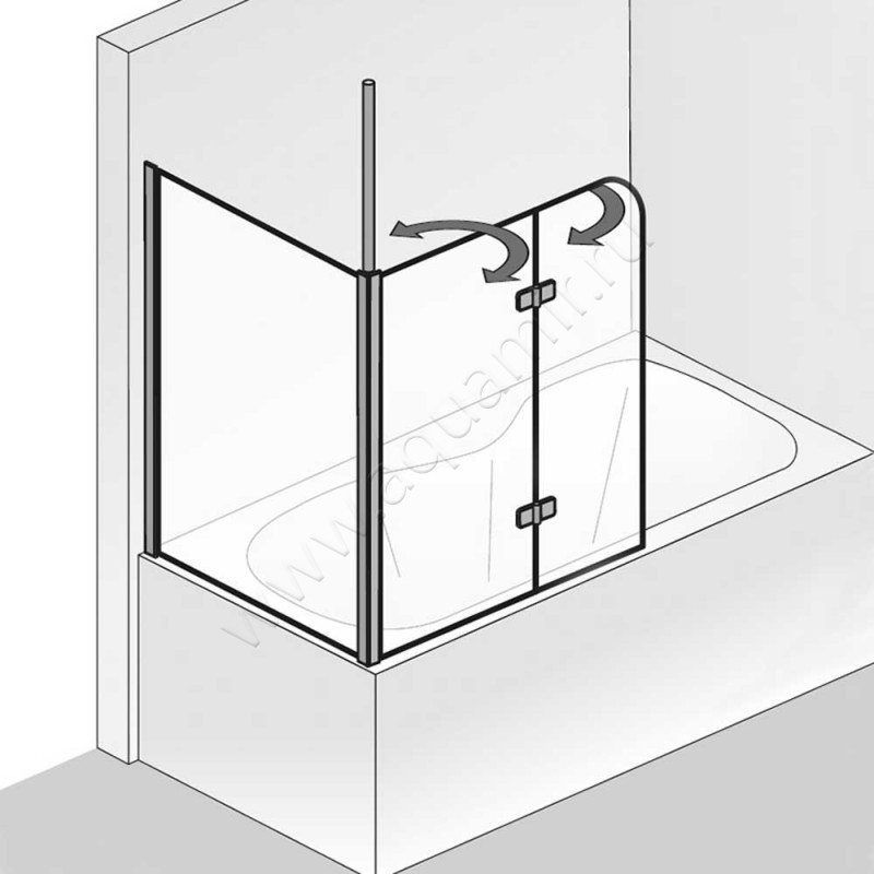 Фиксированный элемент HSK Premium Softcube 68160704150 в интерьере