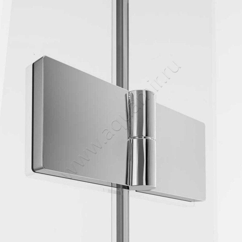 Складная душевая дверь в нишу Huppe Solva pure в серебристом цвете ST4302092373 в интерьере