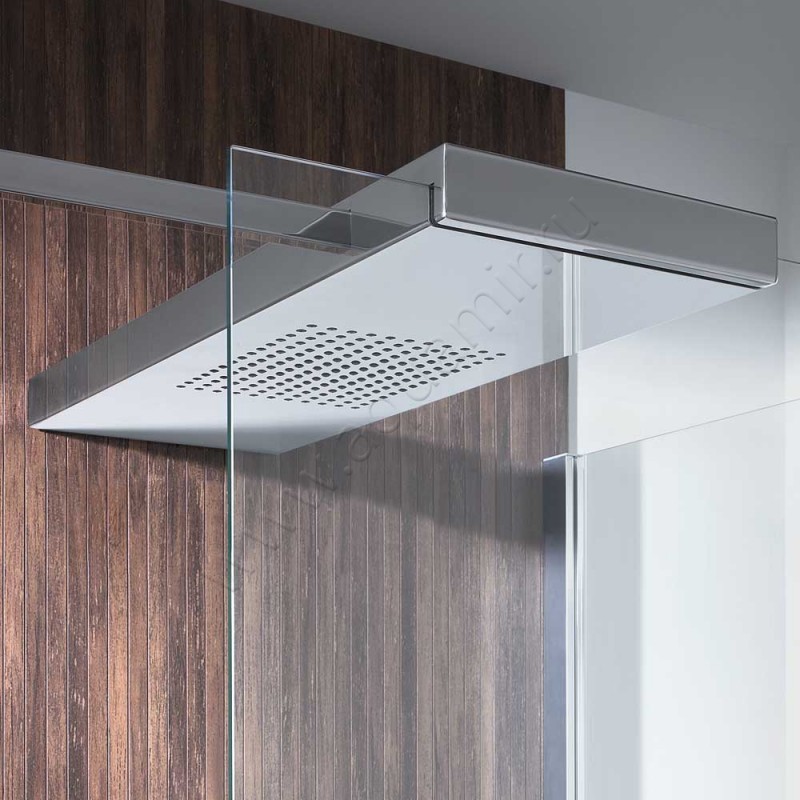 Поворотная душевая дверь в нишу с фиксированным элементом Hoesch CIELA хром 4628120101401 в интерьере