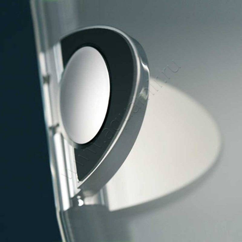 Поворотная душевая дверь в нишу с фиксированным элементом HSK Premium Classic хром 60109041100#Re200 в интерьере