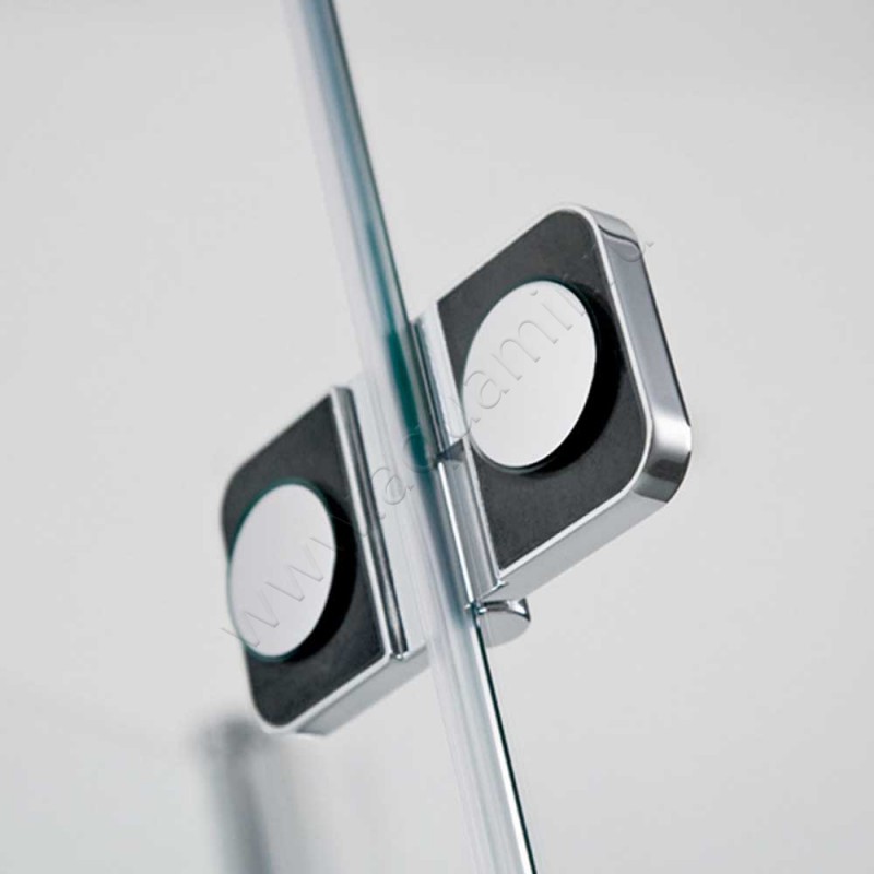 Складная душевая дверь в нишу HSK Exklusiv в серебристом цвете 40610001100#Li200 в интерьере