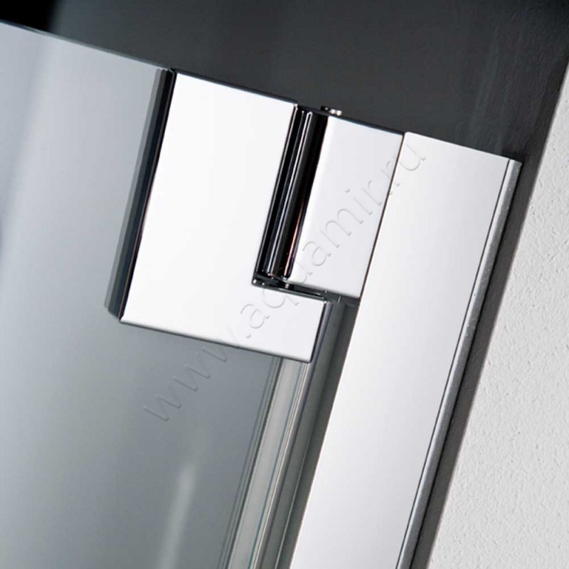 Складная душевая дверь в нишу HSK K2P хром 21080904150#Re в интерьере