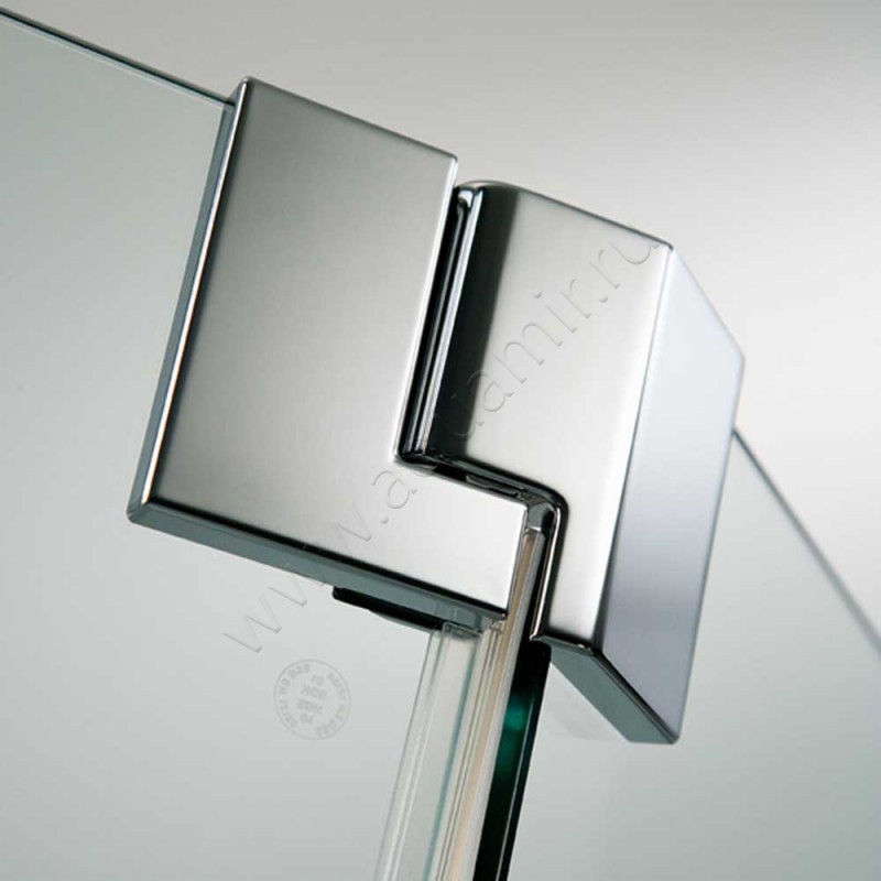 Складная душевая дверь в нишу HSK K2P хром 21081004150#Li в интерьере