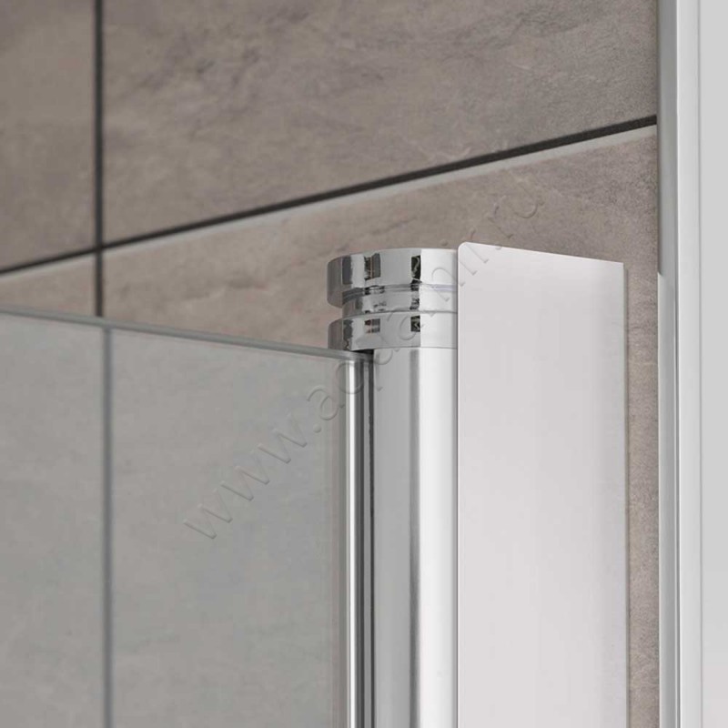 Складная душевая дверь в нишу HSK Atelier Plan хром 170880754150#Li в интерьере