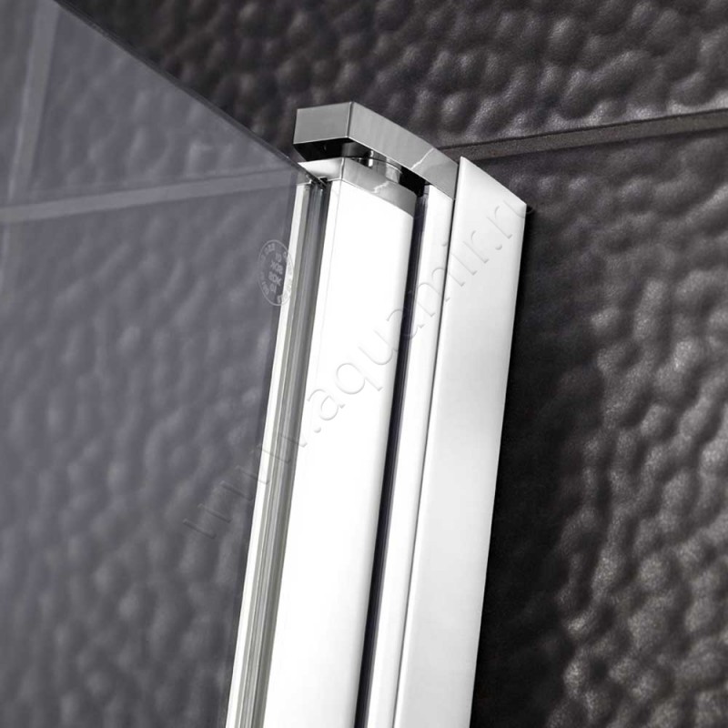 Маятниковая душевая дверь в нишу HSK Favorit Nova белая 1370750450#Ed в интерьере