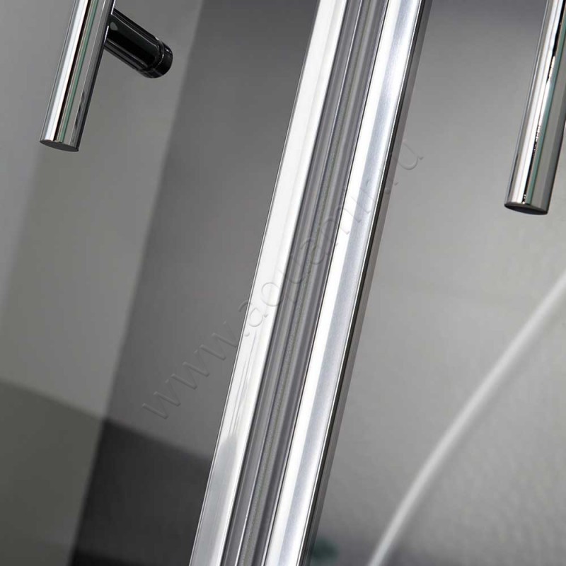 Маятниковая душевая дверь в нишу HSK Favorit Nova белая 1370750450#Ed в интерьере