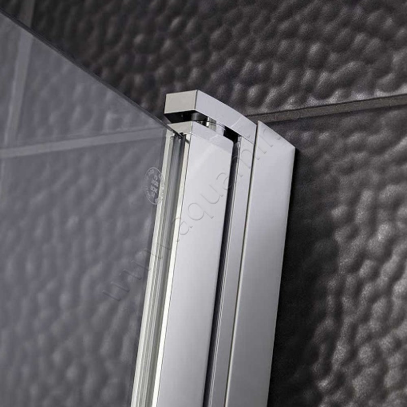 Маятниковая душевая дверь в нишу HSK Favorit Nova в серебристом цвете 1570750150#Li в интерьере