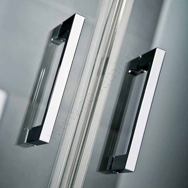 Маятниковая душевая дверь в нишу HSK K2P хром 21071204150 в интерьере