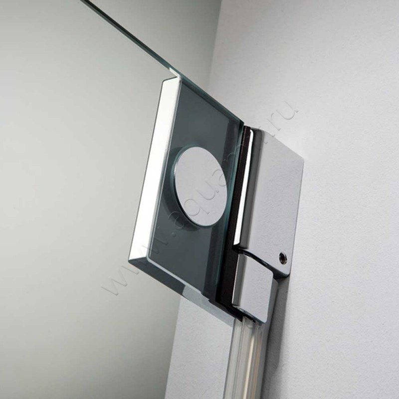 Маятниковая душевая дверь в нишу HSK K2 хром K2044150#EdLi в интерьере