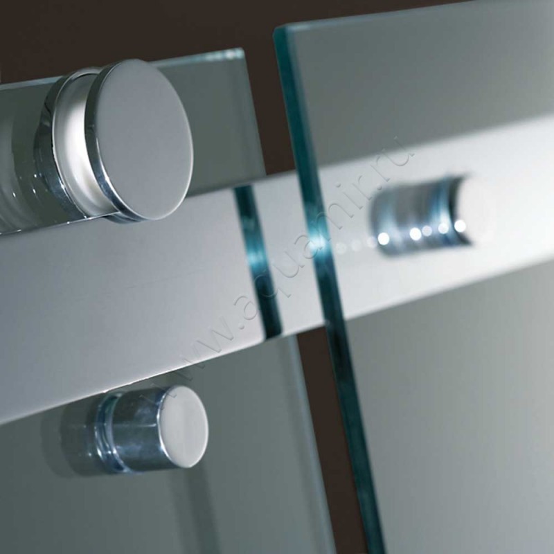 Раздвижная душевая дверь в нишу HSK Atelier Pur хром AP3041100#Li в интерьере