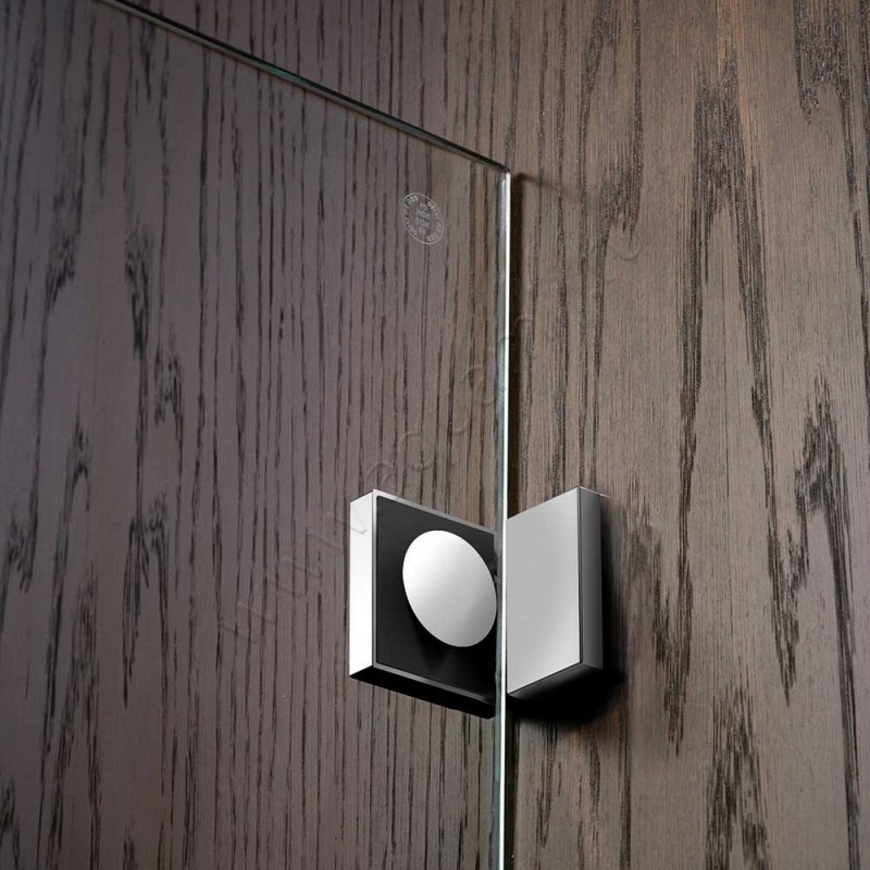 Раздвижная душевая дверь в нишу HSK Atelier Pur хром AP304150#EdRe в интерьере