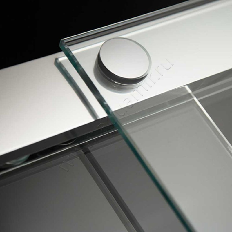 Раздвижная душевая дверь в нишу HSK K2 хром K2304150#EdRe в интерьере