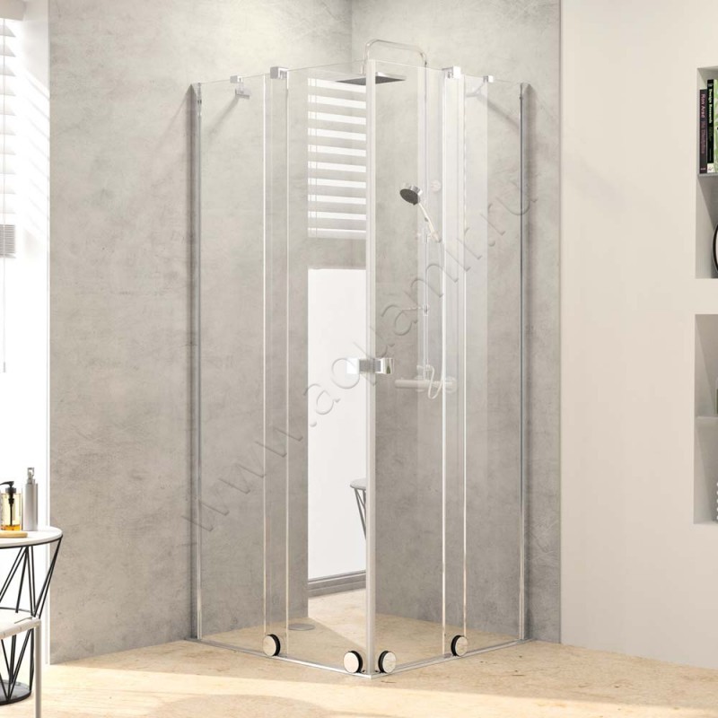 Раздвижная душевая дверь для комбинации с ответной частью Huppe Xtensa pure XT1304069322 в интерьере