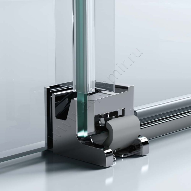 Раздвижная душевая дверь для комбинации с ответной частью Huppe Classics 2 C20222069373 в интерьере