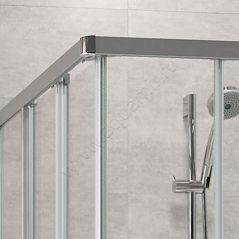 Раздвижная душевая дверь для комбинации с ответной частью Huppe Alpha 2 A21206087375 в интерьере