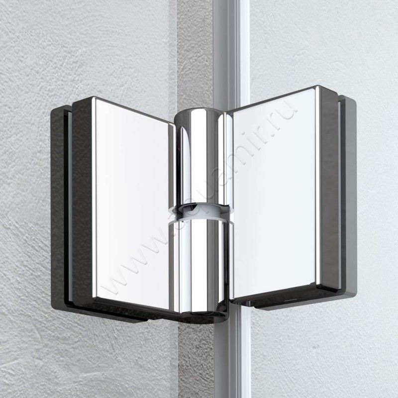 Поворотная душевая дверь для комбинации с ответной частью Kermi Liga LIESL10020VAK в интерьере