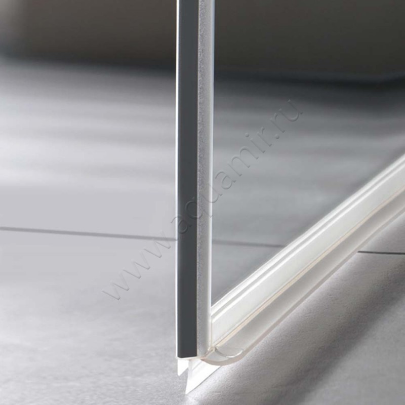 Складная душевая дверь для боковой стенки/боковой двери Kermi Diga DI2CR12020VAK в интерьере