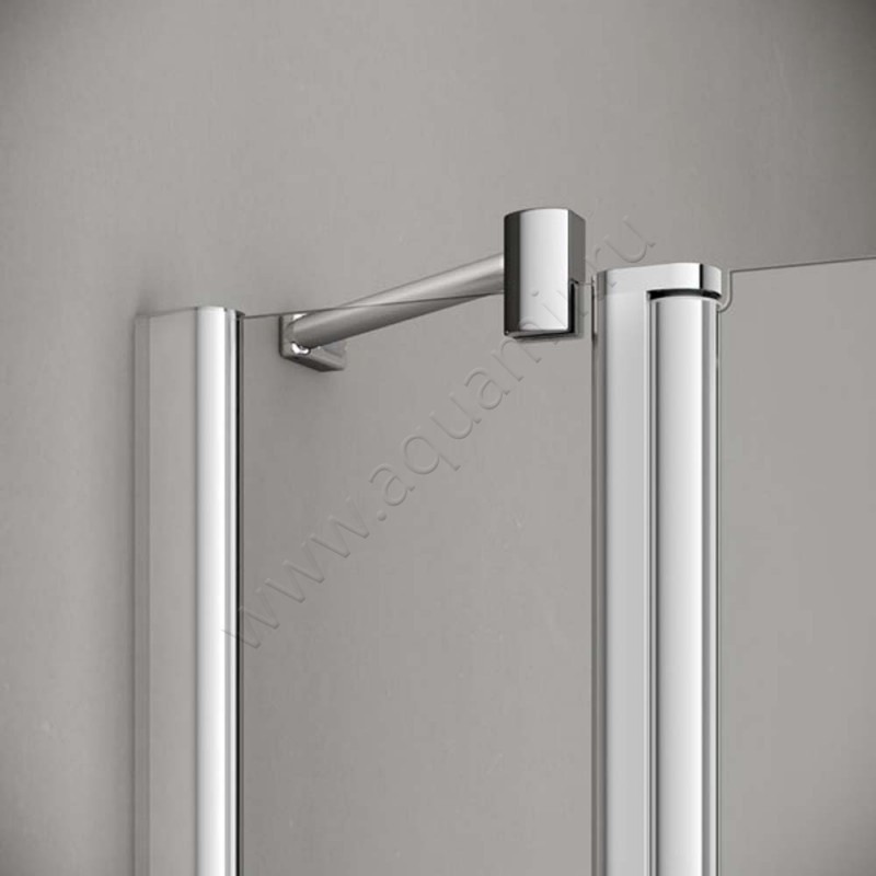 Маятниковая душевая дверь для боковой стенки Kermi Pega PE1NL11018VAK в интерьере